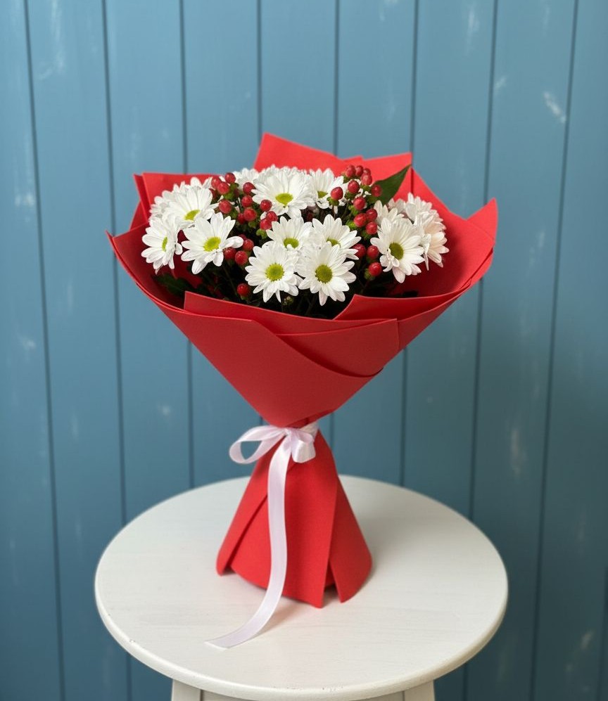 Букет цветов из: Хризантемы в Черемшан