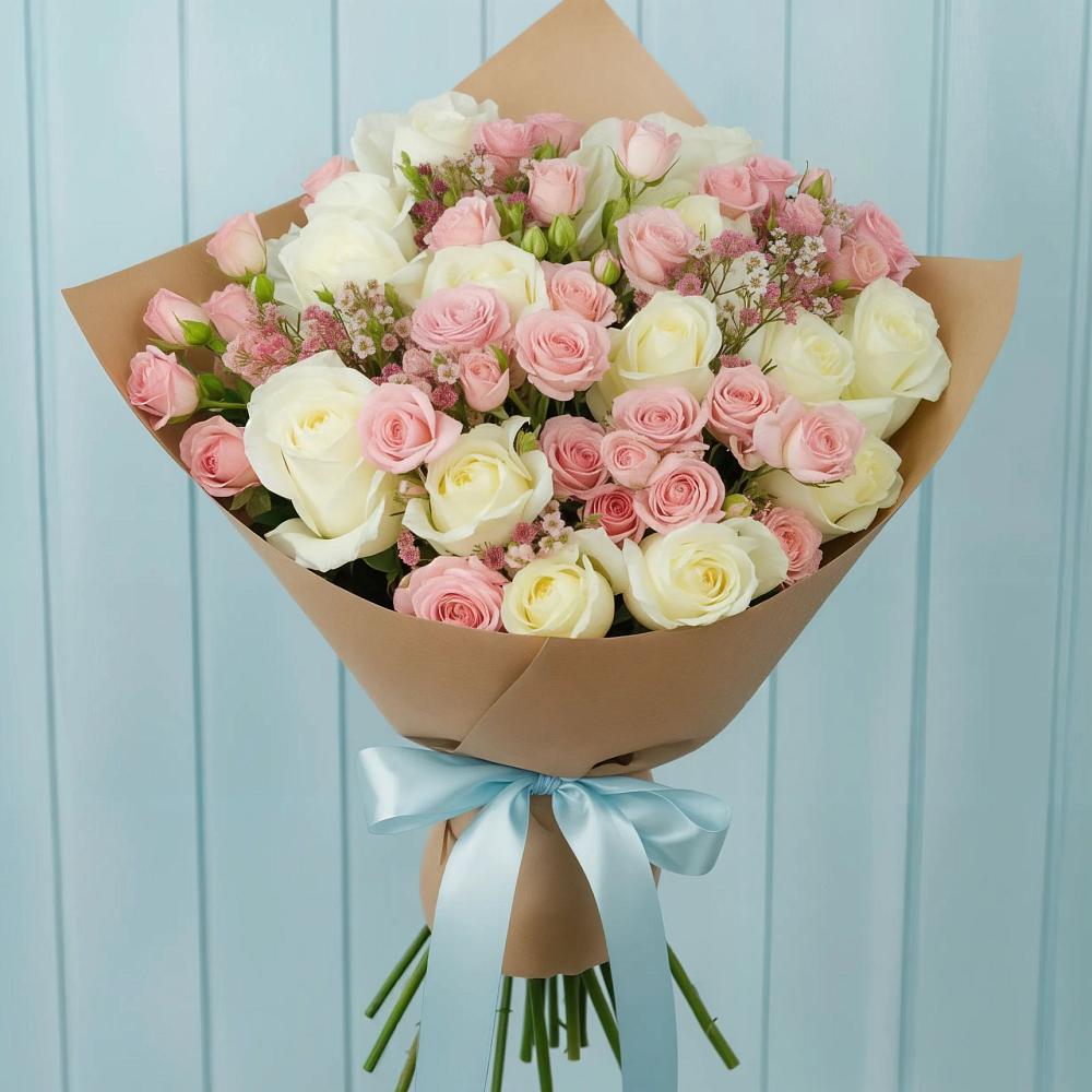 Букет цветов из: Розы в Черемшан