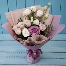 Букет цветов из:  Розы и Лизиантусы в Черемшан