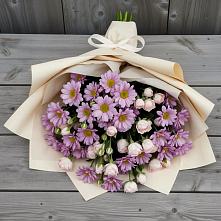 Букет цветов из:  Розы и Хризантемы в Черемшан
