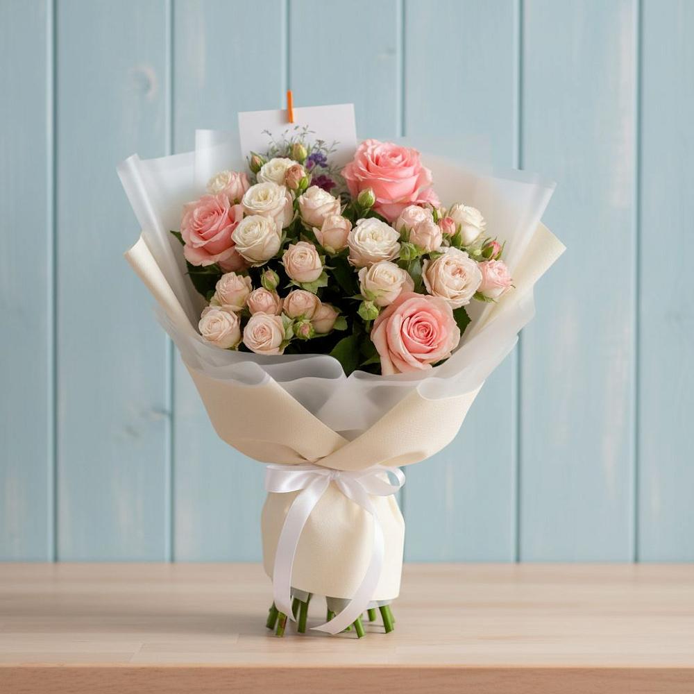 Букет цветов из: Розы в Черемшан