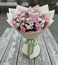 Букет цветов из:  Розы и Хризантемы в Черемшан