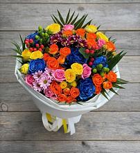 Букет цветов из:  Розы и Хризантемы в Черемшан