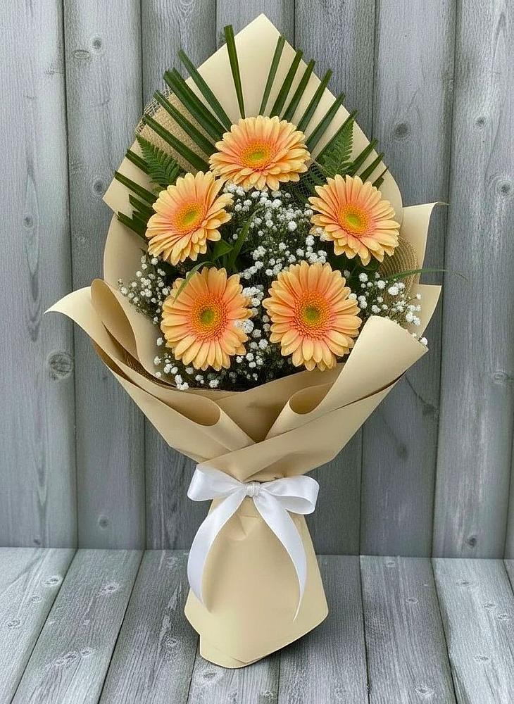 Букет цветов из: Герберы в Черемшан