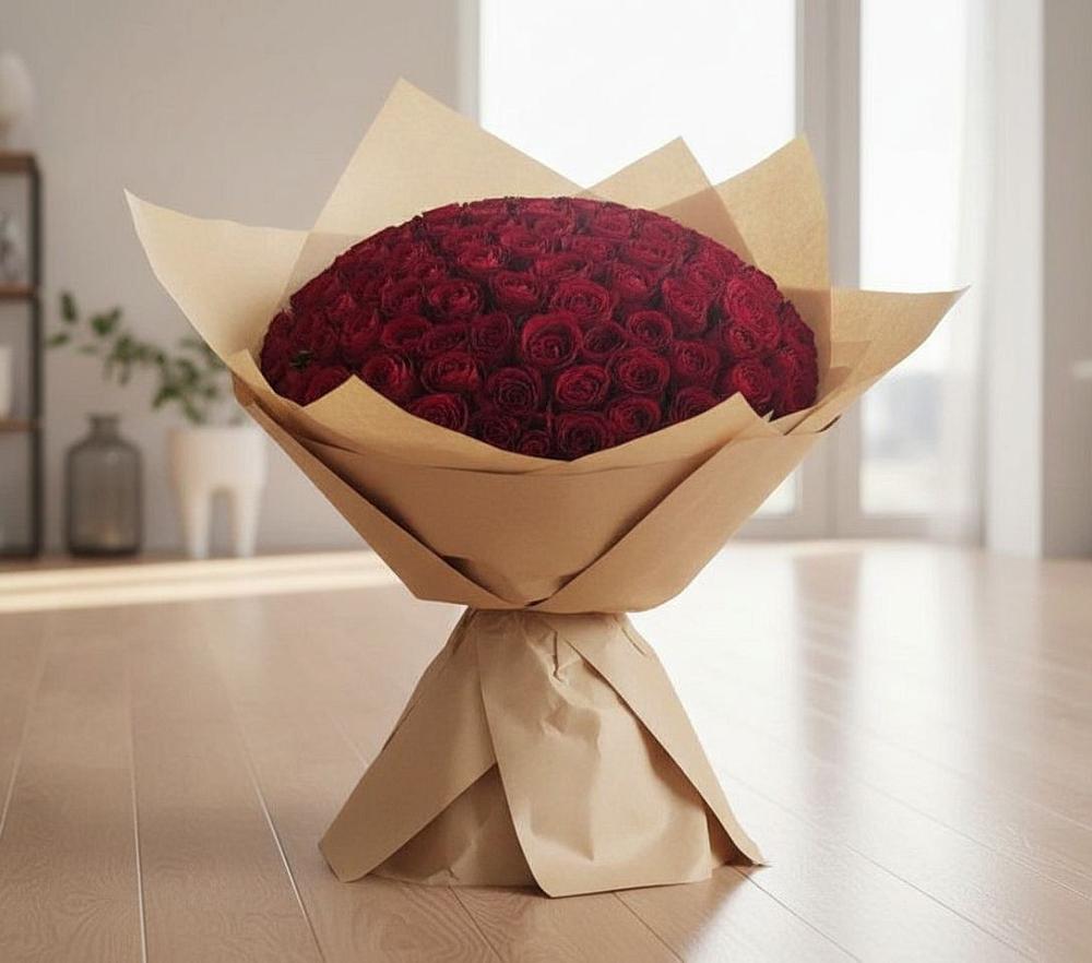 Букет 101 Красная роза в Черемшан