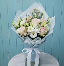 Букет цветов из:  Розы и Лизиантусы в Черемшан