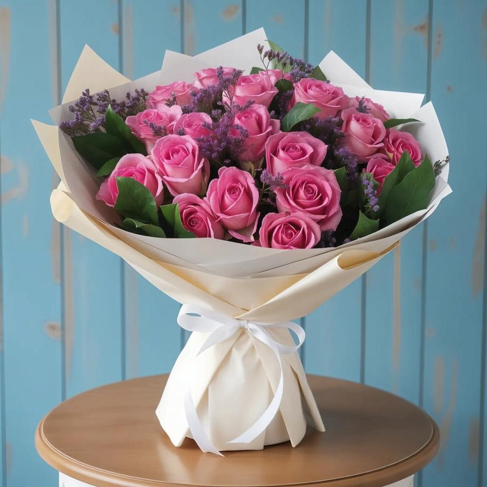 Букет цветов из: Розы в Черемшан