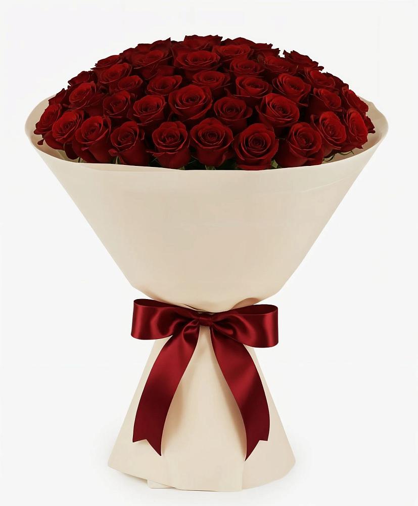 Букет 101 Бордовая роза Блэк Бакарра в Черемшан