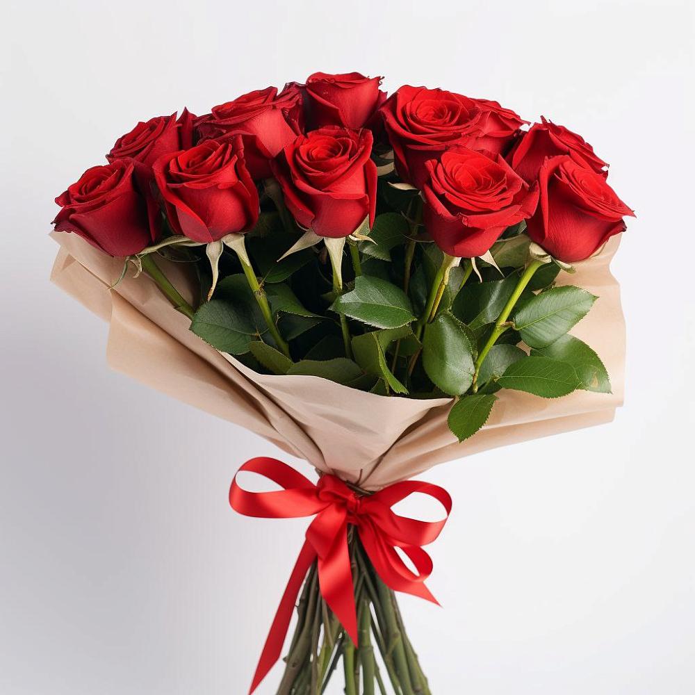 Букет 11 Красных роз Эдлесс Лав в Черемшан